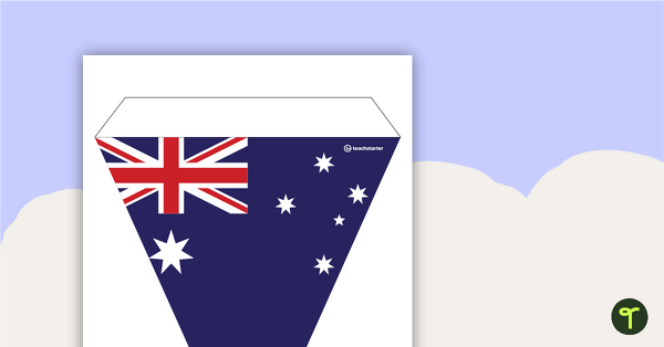 Australian Flag - Bunting teaching resource