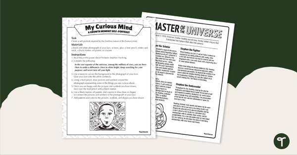 Go to My Curious Mind - Art Activity teaching resource