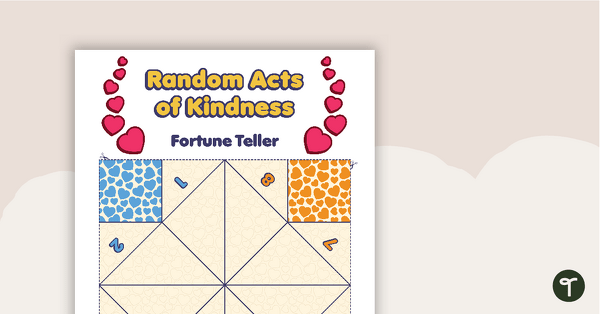 Random Acts of Kindness Paper Fortune Teller teaching resource