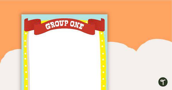 Go to Circus - Grouping Posters teaching resource