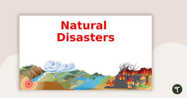 natural disasters classroom display