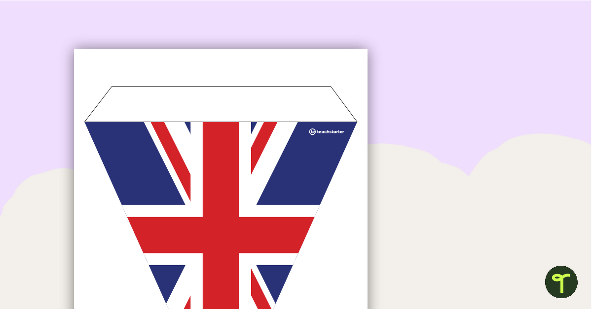 United Kingdom Flag - Bunting teaching resource