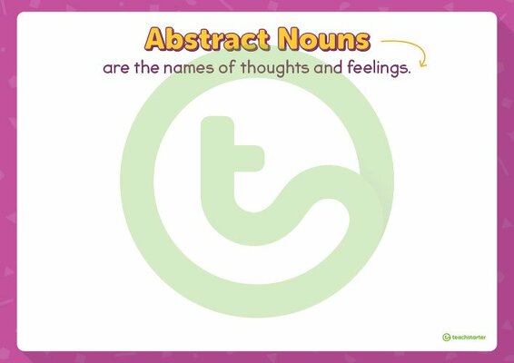 Parts of Speech Sort Game - Common Nouns, Abstract Nouns, Proper Nouns, Verbs and Adjectives teaching resource
