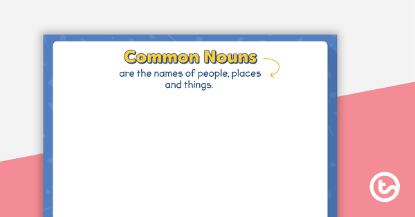 Go to Parts of Speech Sort Game - Common Nouns, Abstract Nouns, Proper Nouns, Verbs and Adjectives teaching resource