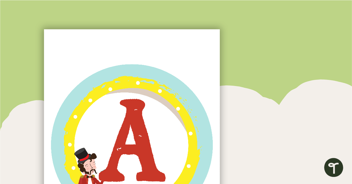Preview image for Circus - Letter, Number, and Punctuation Set - teaching resource