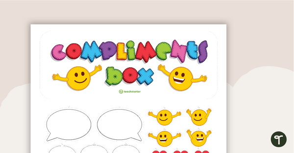 Preview image for Compliment Box Decorations and Compliment Cards - teaching resource