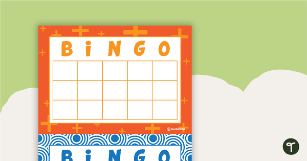 Blank Bingo Cards No Free Space teaching resource