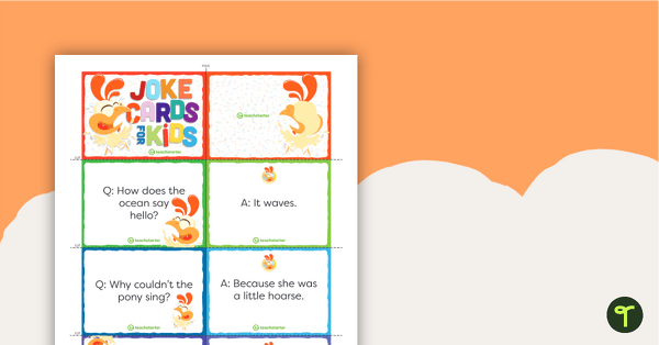 Joke Cards for Kids teaching resource