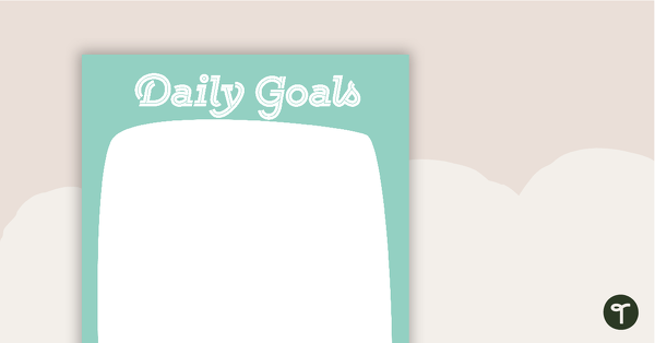 Owls - Daily Goals teaching resource
