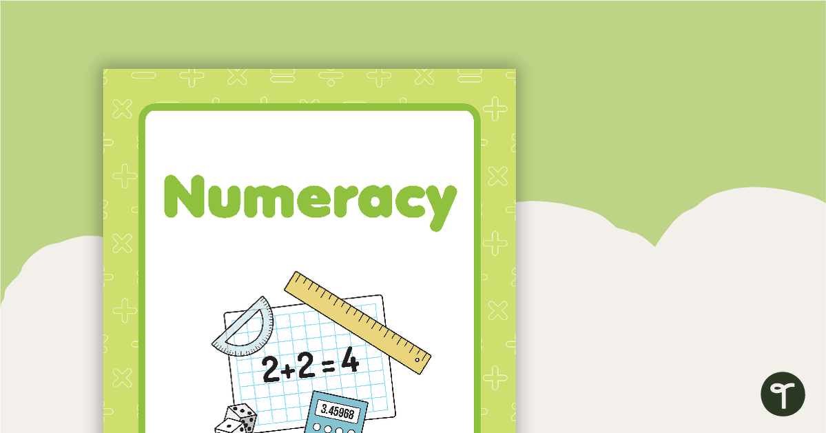 Numeracy Book Cover - Version 2 teaching resource