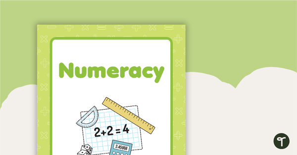Go to Numeracy Book Cover - Version 2 teaching resource