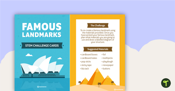 Go to Famous Landmarks - STEM Challenge Cards teaching resource