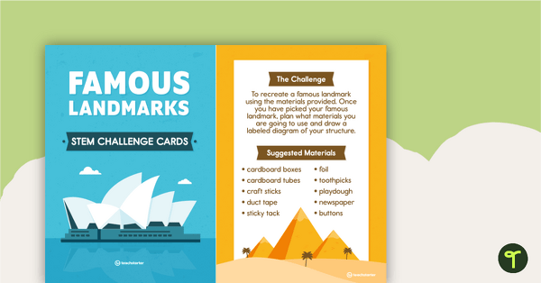 Go to Famous Landmarks STEM Challenge Cards teaching resource