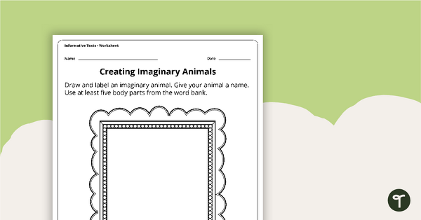 Go to Creating an Imaginary Animal - Descriptive Language Activity teaching resource