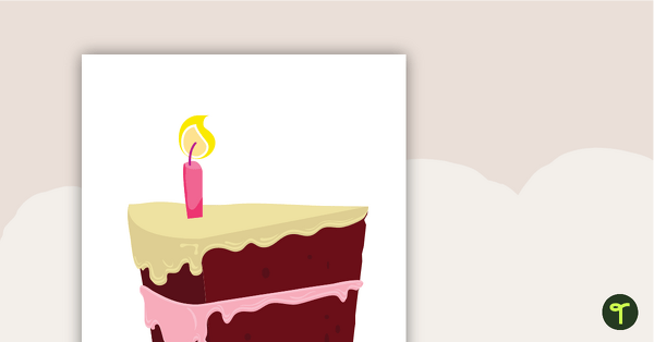 Directed Drawing - How to Draw a Piece of Cake teaching resource