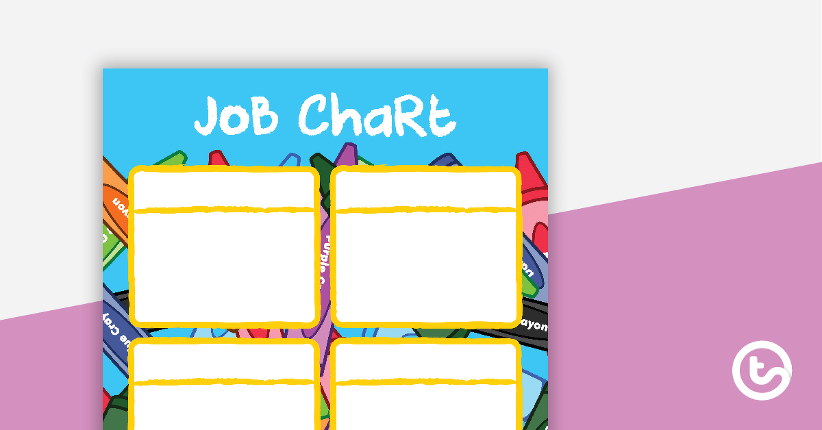Crayons - Job Chart teaching resource