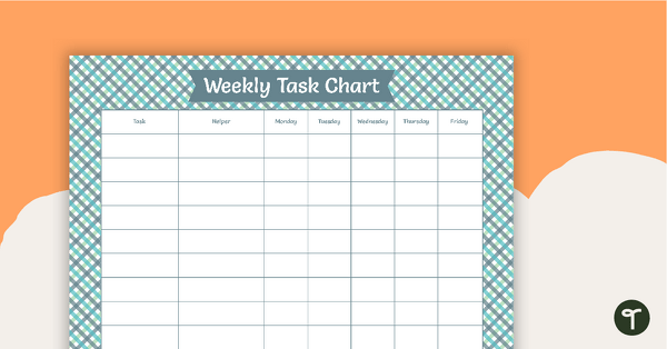 Go to Green Tartan - Weekly Task Chart teaching resource