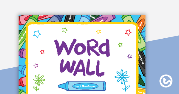 Go to Crayons - Word Wall Template teaching resource