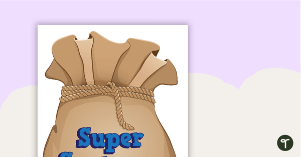 Preview image for Super Sentence Starter Sack - teaching resource