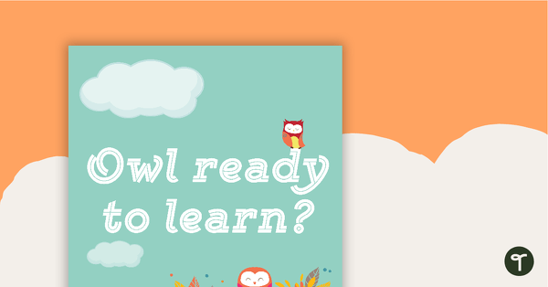 Go to Owls - Title Poster teaching resource