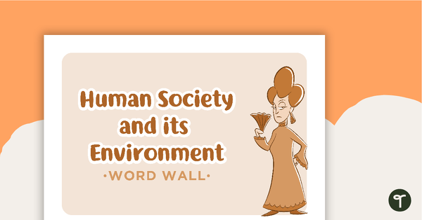 Learning Areas - Word Wall - Human Society and its Environment teaching resource