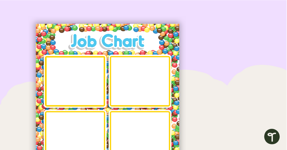 Chocolate Buttons - Job Chart teaching resource