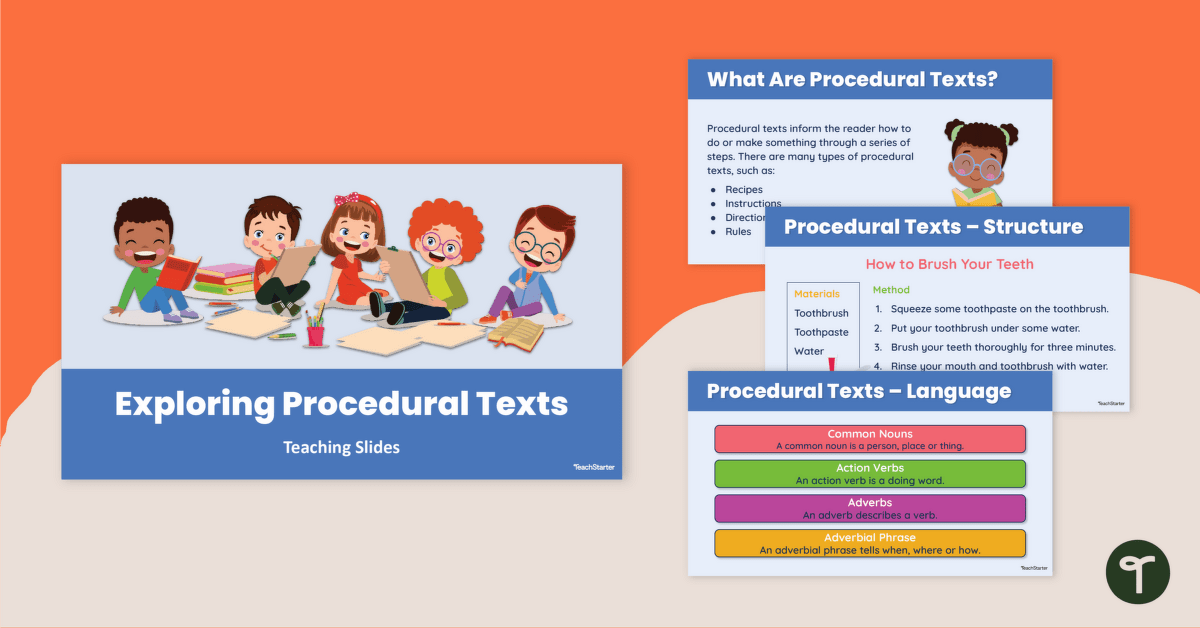 Exploring Procedural Writing Teaching Slides teaching resource