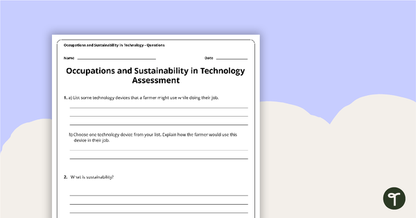 Occupations and Sustainability in Technology Assessment teaching resource