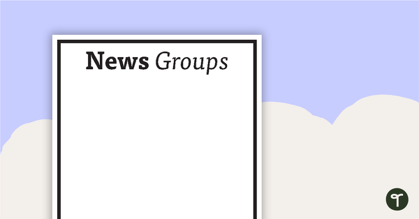 News Group Page Border teaching resource