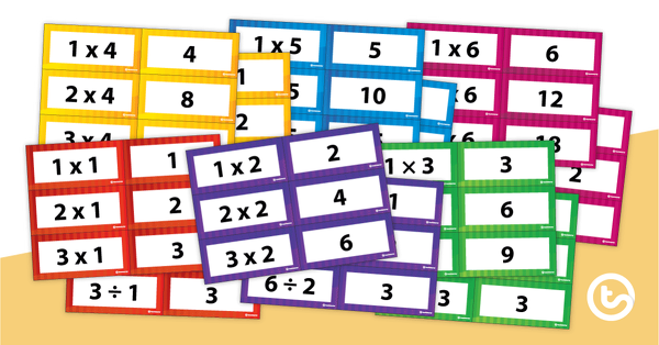 Preview image for Multiplication and Division Facts Flashcards - Complete Set - teaching resource