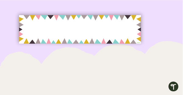 Go to Pastel Flag - Display Banner teaching resource