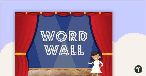 Go to Hollywood - Word Wall Template teaching resource