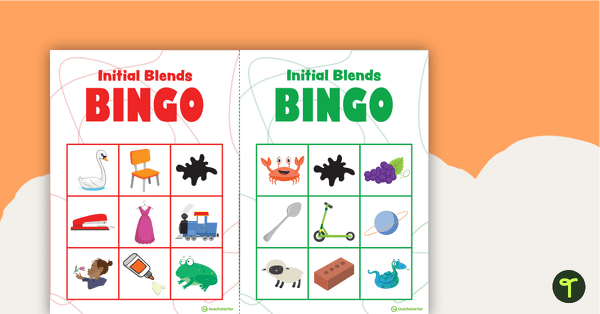 Initial Blends Bingo teaching resource