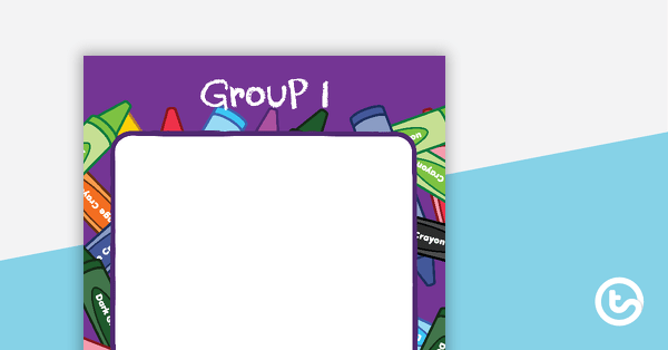 Preview image for Crayons - Grouping Posters - teaching resource