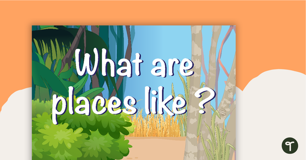 Preview image for What Places Are Like - Geography Word Wall Vocabulary - teaching resource