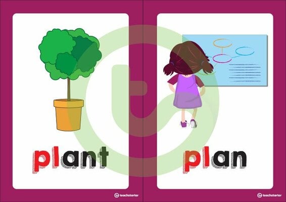 Pl Blend Flashcards teaching resource