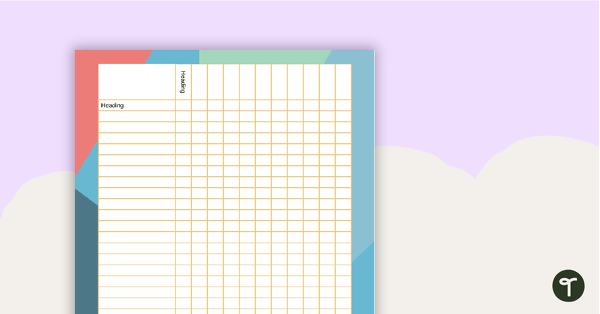Angles Printable Teacher Diary - Assessment Trackers teaching resource