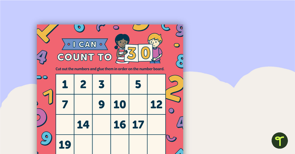 Go to Counting to 30 Activity teaching resource