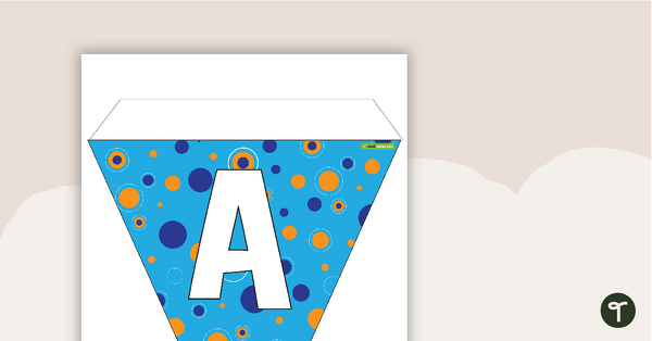 Go to Bright Spots Pennant banner - Letter, Number And Punctuation Sets teaching resource
