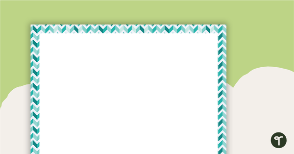 Go to Teal Chevron - Landscape Page Border teaching resource