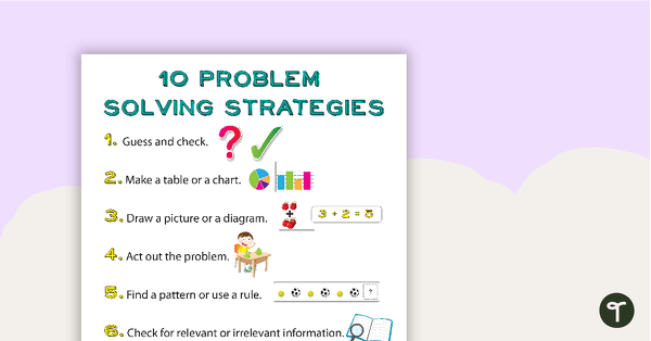 Image of 10 Problem Solving Strategies Posters