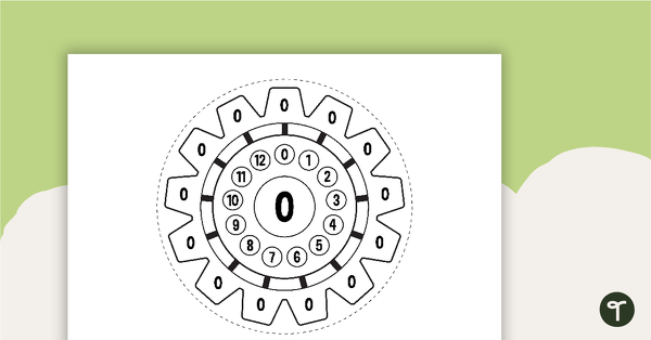 Go to Multiplication Gears - Multiplication Facts of 0 Poster teaching resource