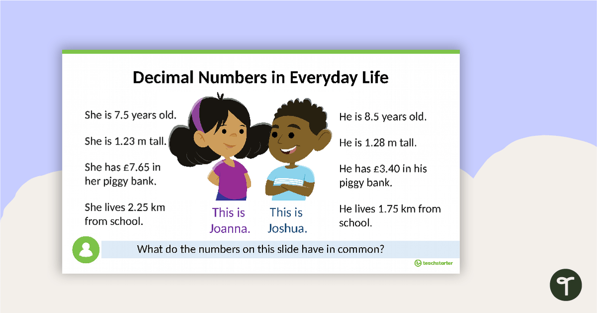 Introducing Decimal Numbers PowerPoint teaching resource