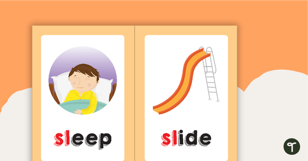 Preview image for Sl Blend Flashcards - teaching resource