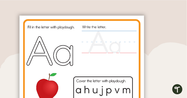 Alphabet Playdough Mats teaching resource