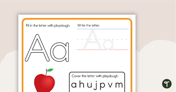 Image of Alphabet Playdough Mats