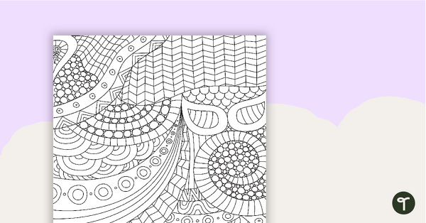 Image of Mindfulness Coloring Sheets - Portrait