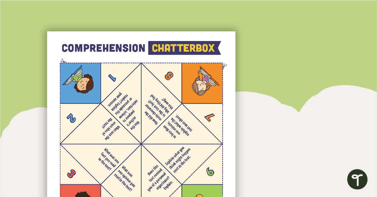 Comprehension Chatterbox teaching resource
