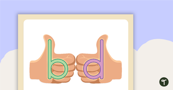 Preview image for Letter Confusion Poster - b and d - teaching resource
