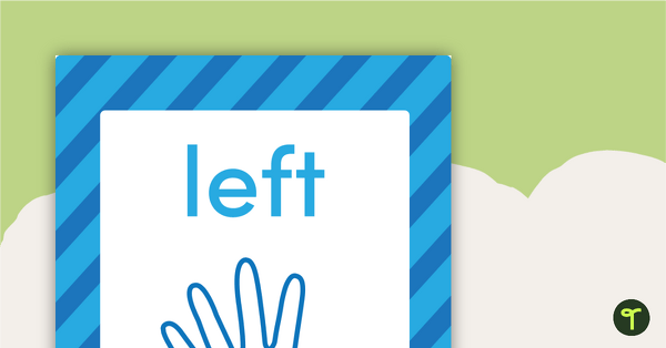 Go to Left Right Hand Posters teaching resource
